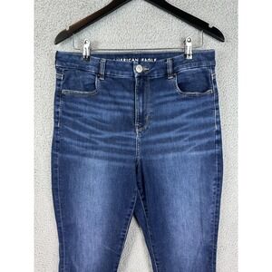American Eagle Jeans Womens 12 Blue Curvy Hi-Rise Jegging Next Level Stretch